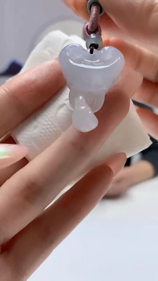 【闪购商品】定制翡翠未镶嵌3916DD-毛货挂件30