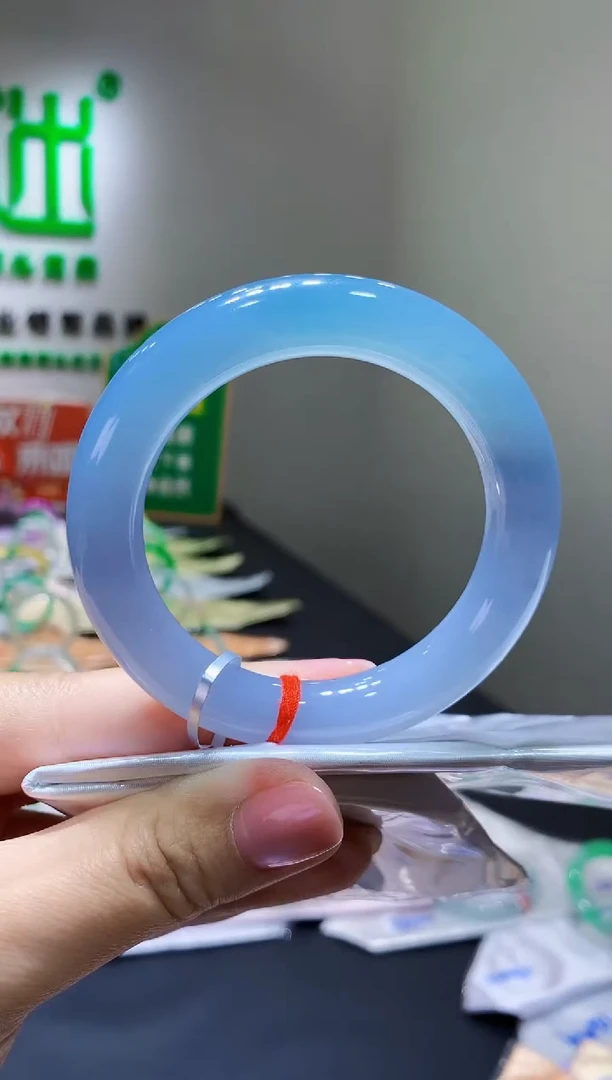 未镶嵌手镯翡翠c47天然缅甸翡翠A货54.2圆条总价22万定金2万拆单