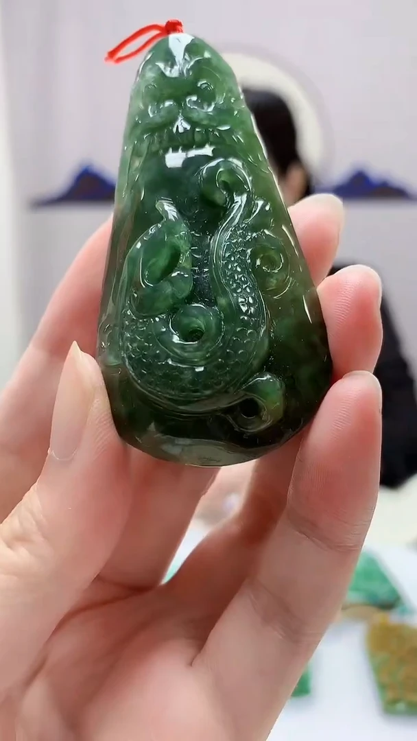 定制翡翠未镶嵌4852zm-毛货挂件30