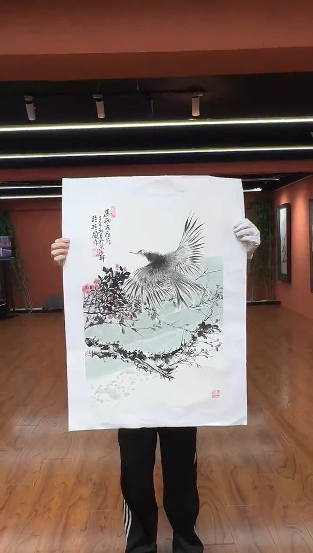 国画孙桂国老师作品，带合影证书14-18