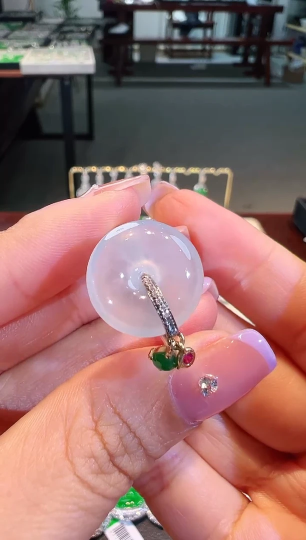 【闪购商品】翡翠戒指18K金镶嵌翡翠