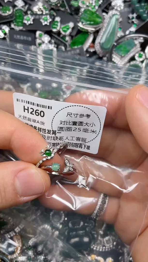 颈饰未镶嵌翡翠H260戒指