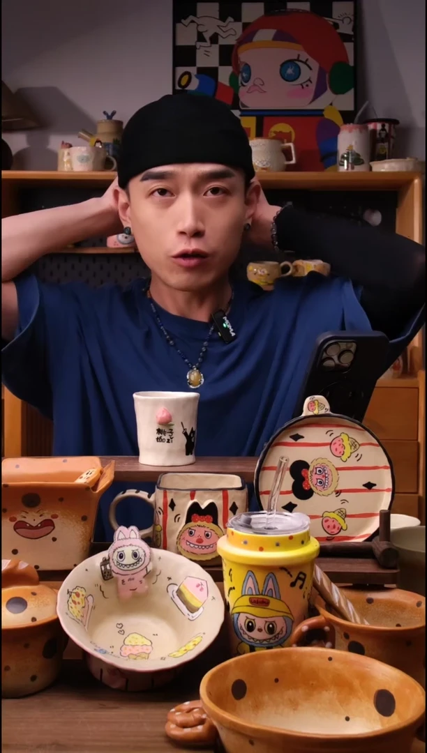 杯子景德镇可爱设计师款陶瓷