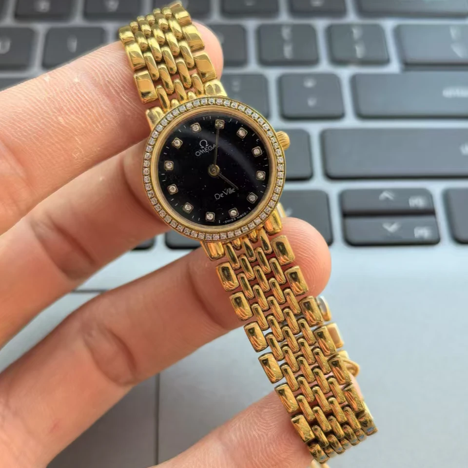 95新 Omega/欧米茄 碟飞/星空盘/九月/石英/22盘/vv/10704