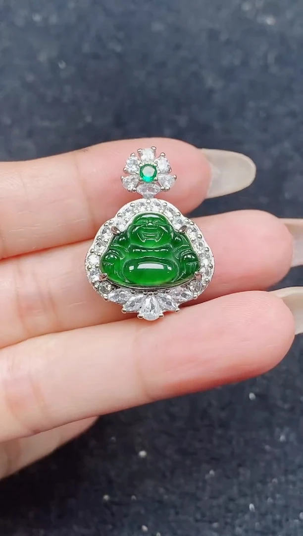 颈饰未镶嵌翡翠天然A货翡翠，保A保真