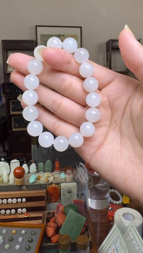 和田玉未镶嵌挂件7777-12mm