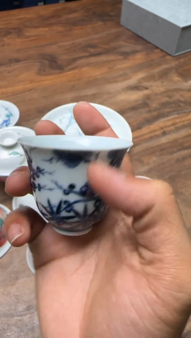 一儒堂 仿明松竹梅铃铛杯 “福利”