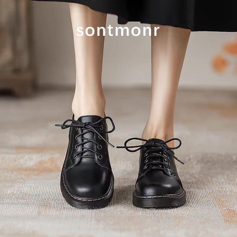 牛津鞋芭蕾风四季薄款车缝线学院皮鞋中口上班族复古少女时尚新款