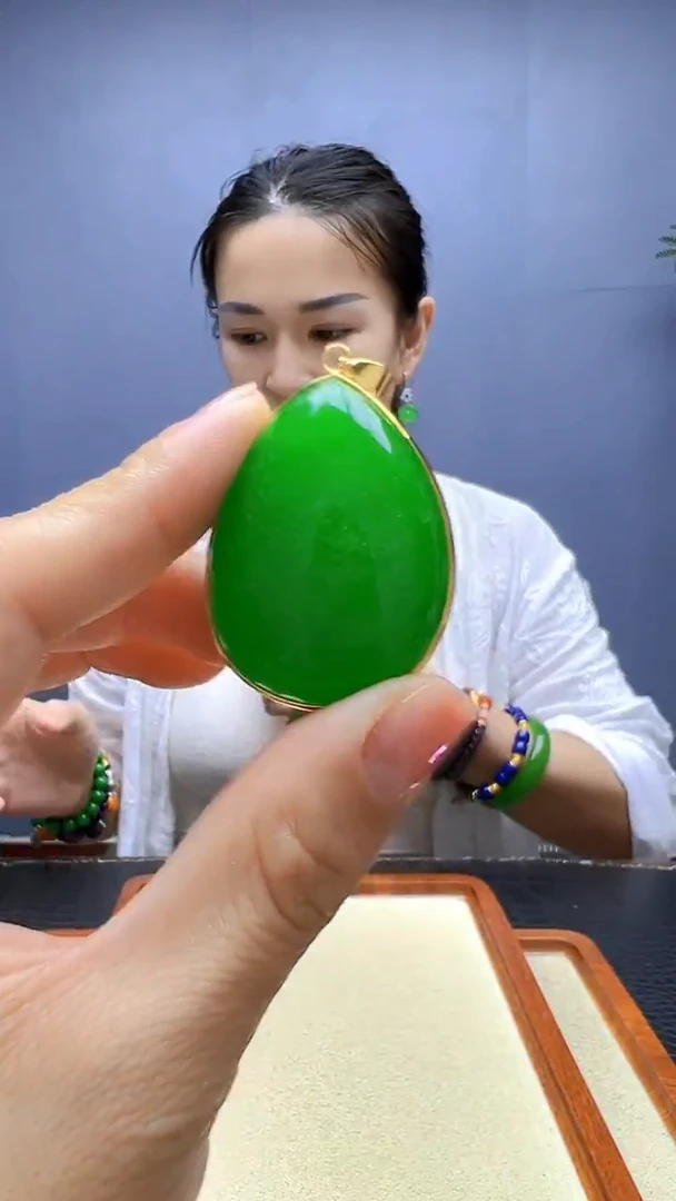 颈饰14K金镶嵌翡翠随昔diy颈饰