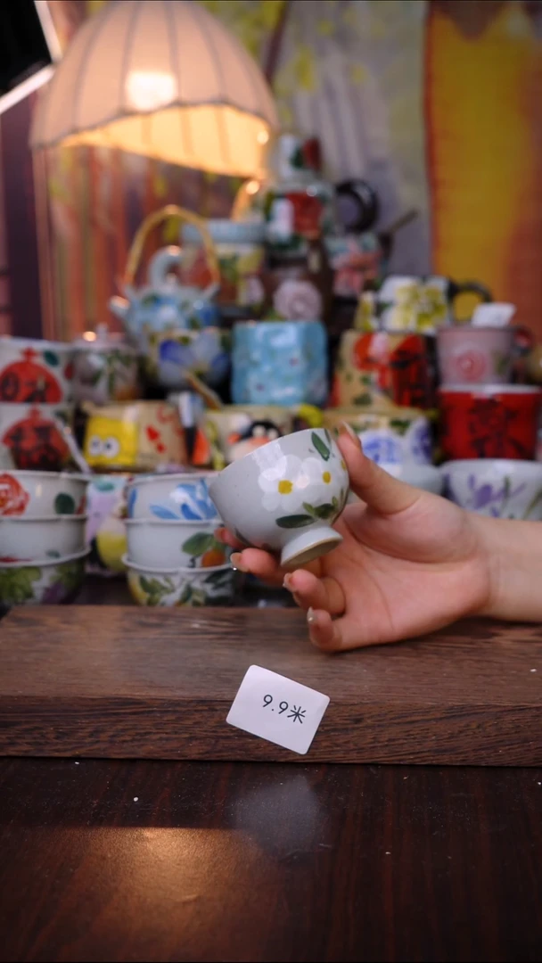 杯子泥垚手作 景德镇手工手绘陶瓷器物