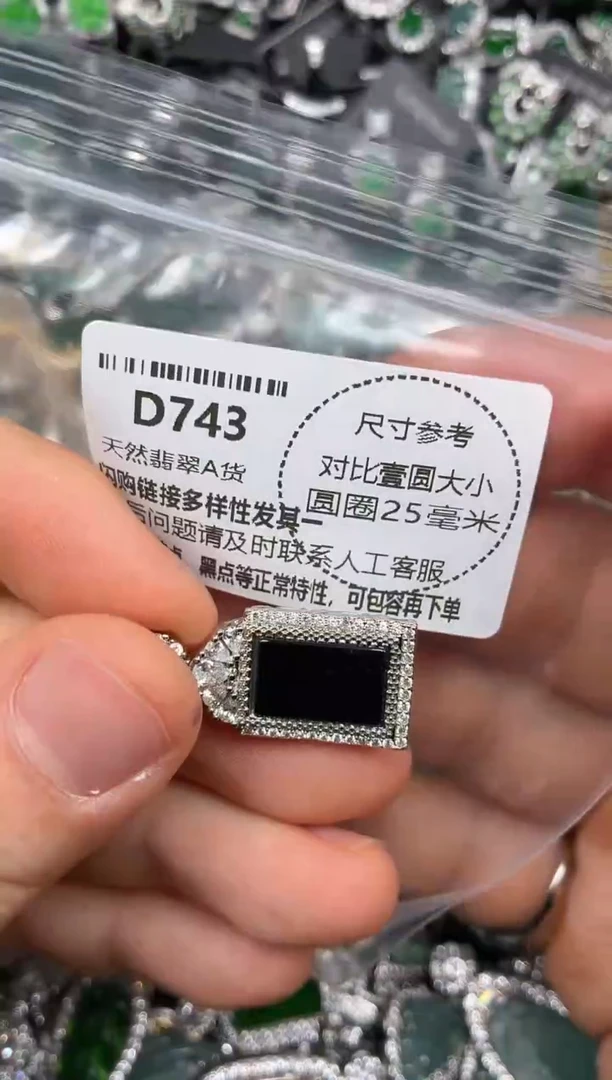 颈饰未镶嵌翡翠D743吊坠