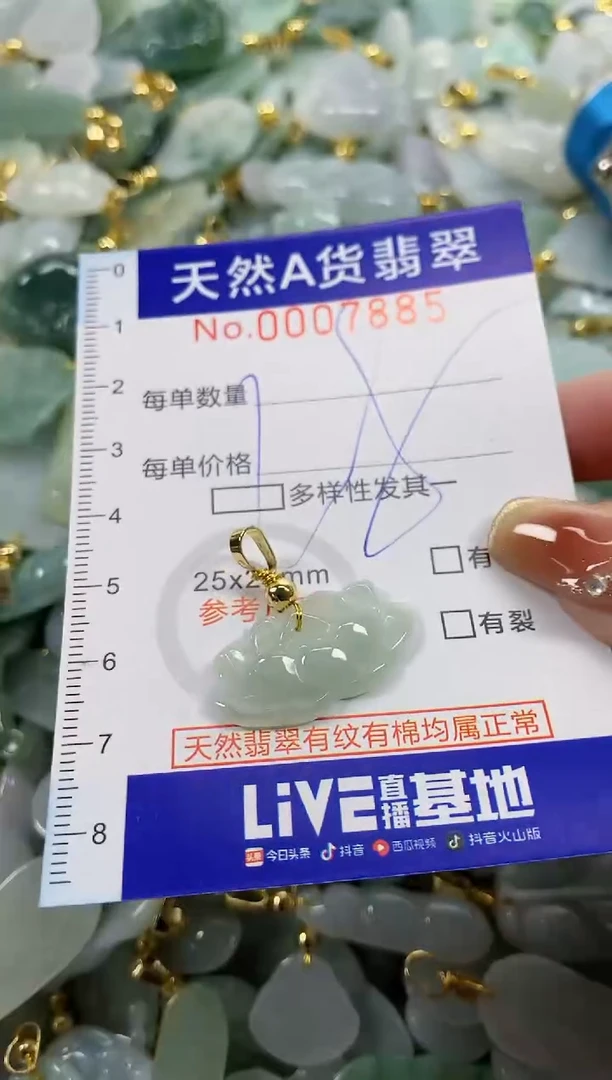 颈饰未镶嵌翡翠天然A货翡翠