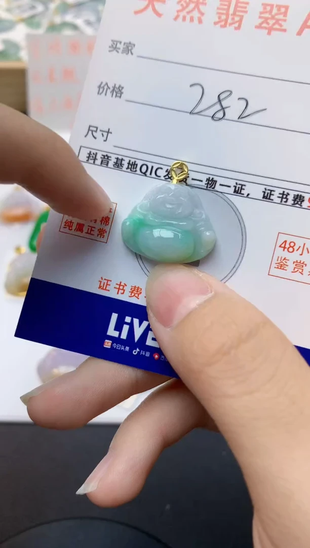颈饰未镶嵌翡翠天然缅甸A货翡翠
