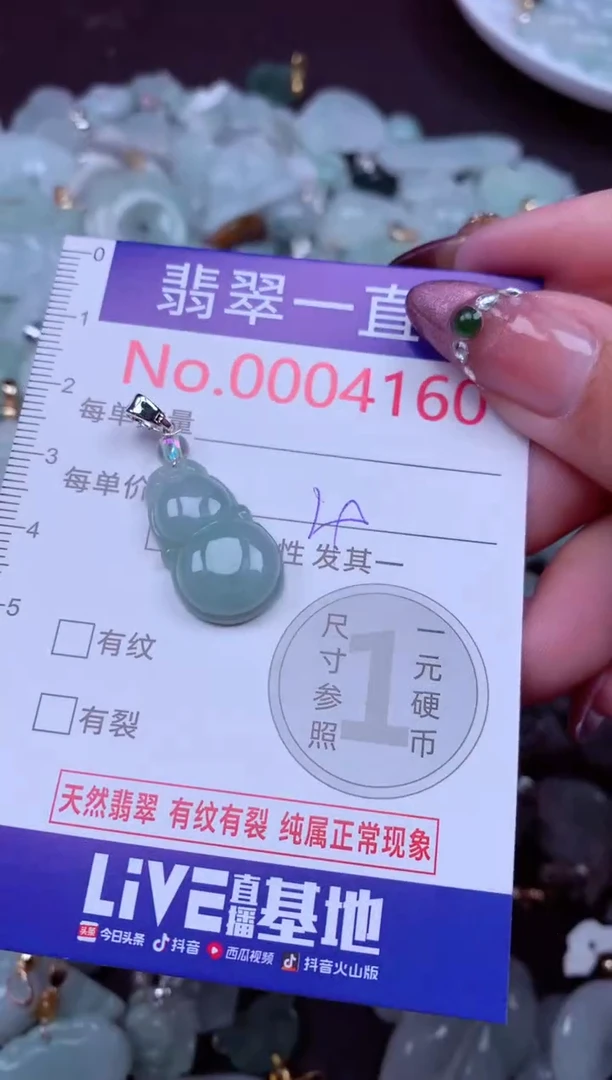 吊坠(不含链)未镶嵌翡翠4160