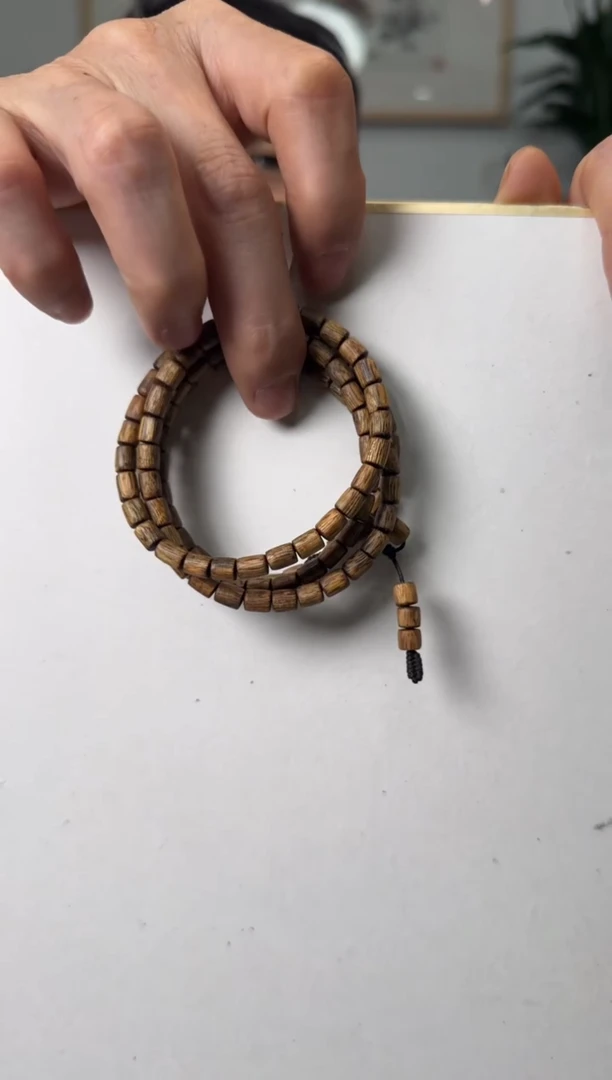 【闪购商品】沉香手串奇楠桶珠多圈手串132