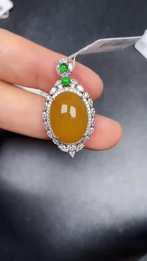 银S925镶嵌戒指翡翠1300