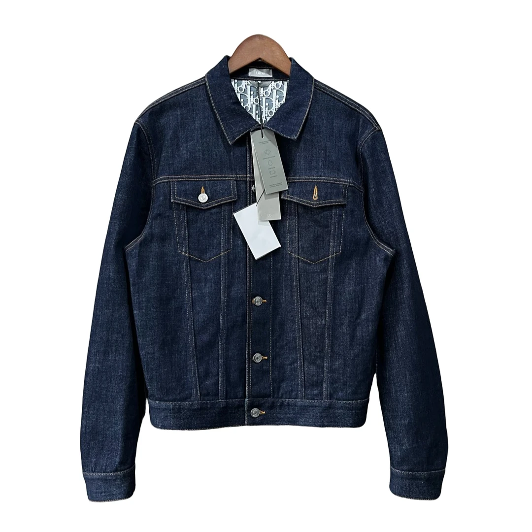 全新未使用 DIOR/迪奥 内里满印牛仔夹克 50码
