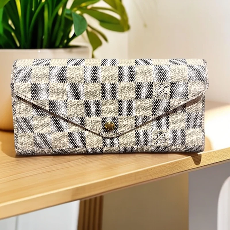 95新 LouisVuitton/路易威登 白棋盘格钱包 1182 5364