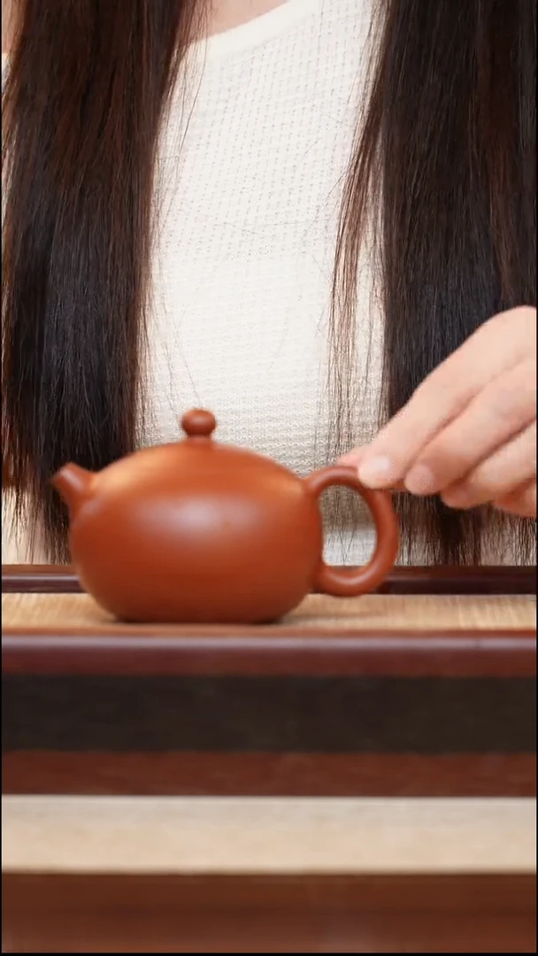 紫砂壶朱泥西施200cc