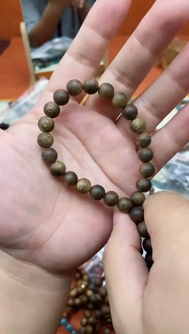 檀香木手串/手链单圈莺歌绿香香手串