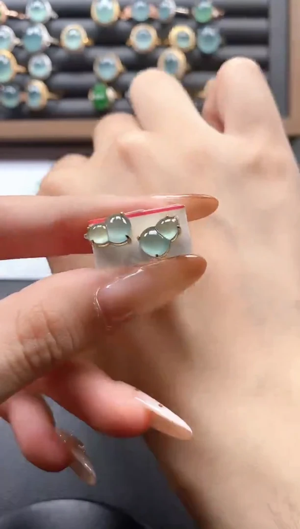 银S925镶嵌戒指翡翠51511