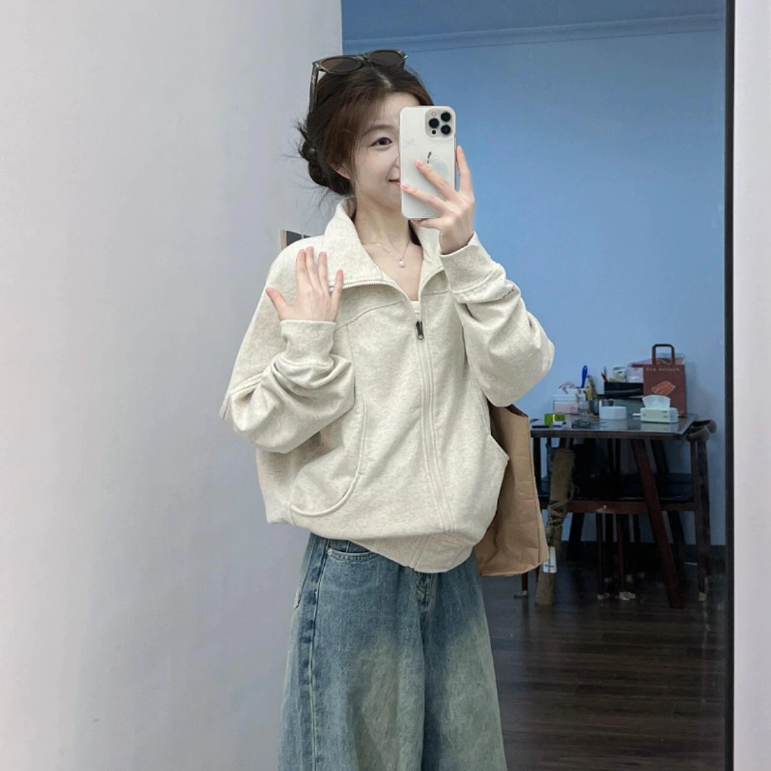 独特别致早秋上衣显瘦慵懒风通勤高级感外套休闲百搭裤子小众女装