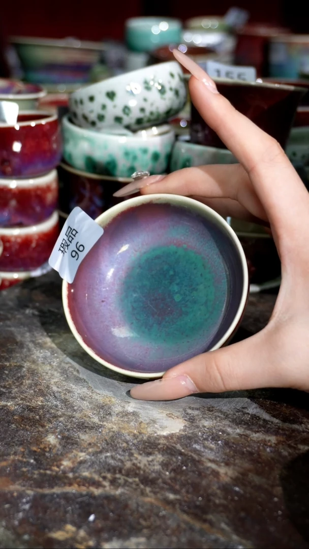 摆件精品窑变钧瓷茶器