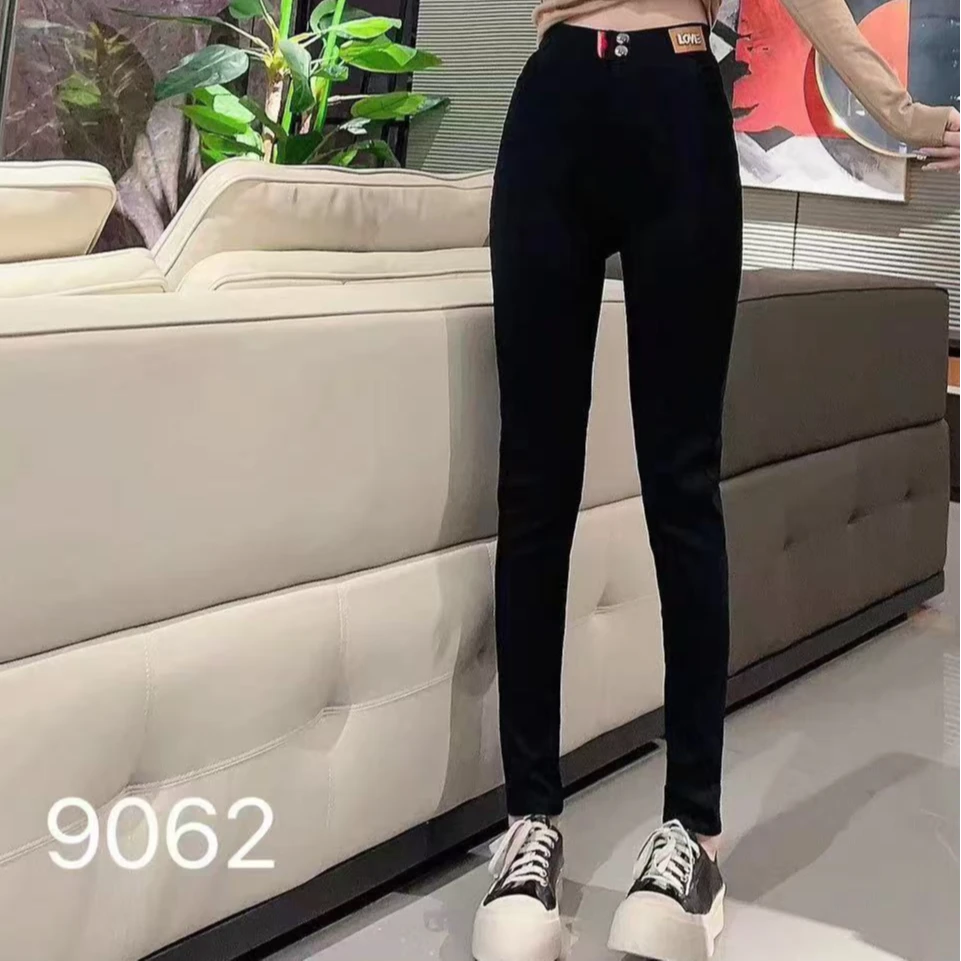 【胖彤彤】9062#字母LOVE腰高弹小脚裤Y/452