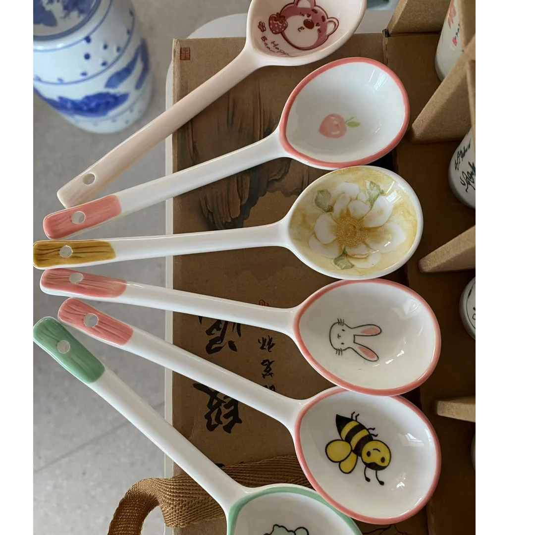 1 景德镇陶瓷饭勺子 随机一个