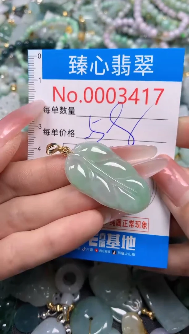 【闪购商品】翡翠颈饰未镶嵌含绳0003417