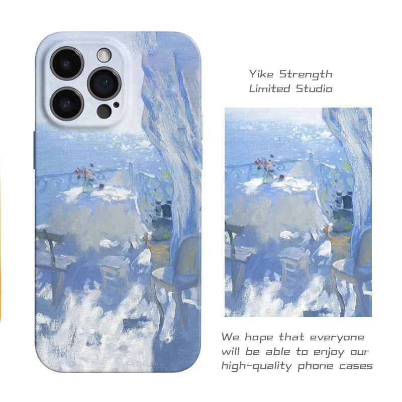 雪山油画菲林软壳进口光面适用iphone苹果13rpomax/14/16pro