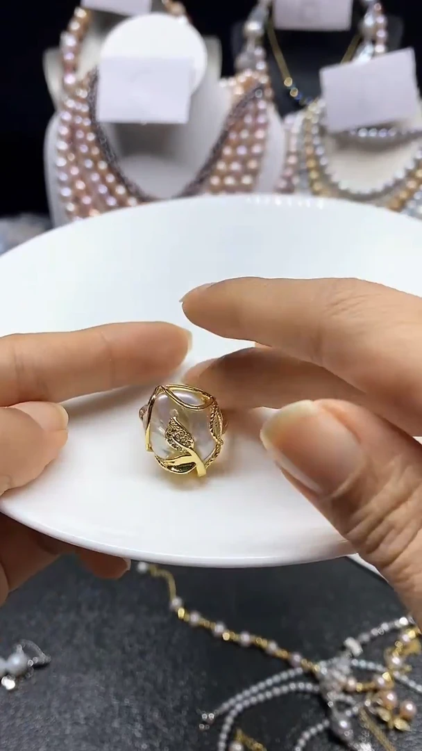 【闪购商品】淡水珍珠戒指未镶嵌多人