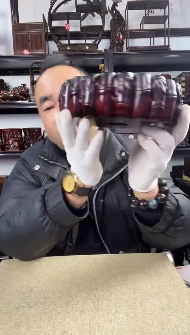 木老李红木工艺品63瑕疵