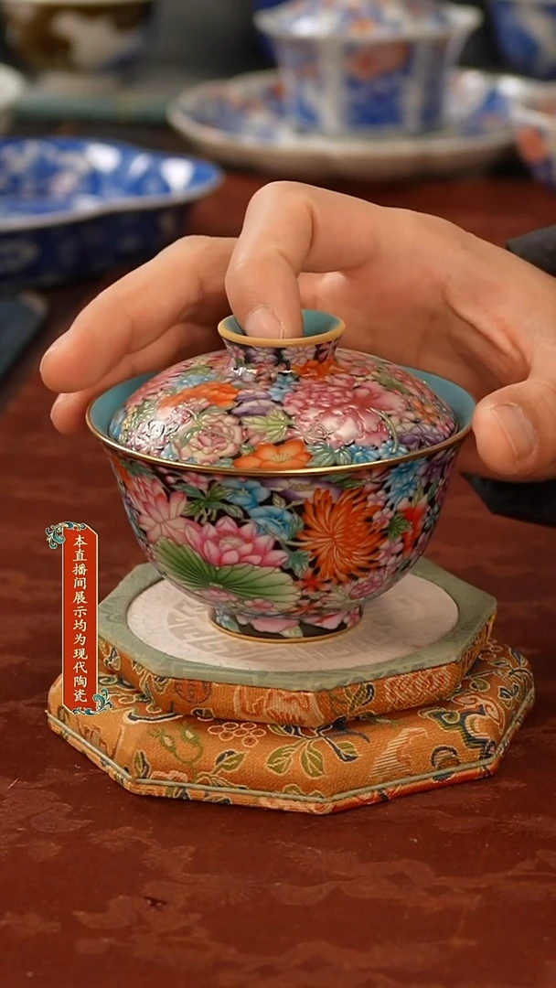 陶瓷景德镇手工手绘美器123