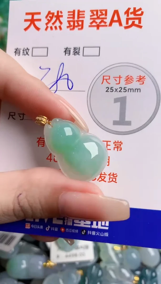翡翠18K金镶嵌颈饰0666841628