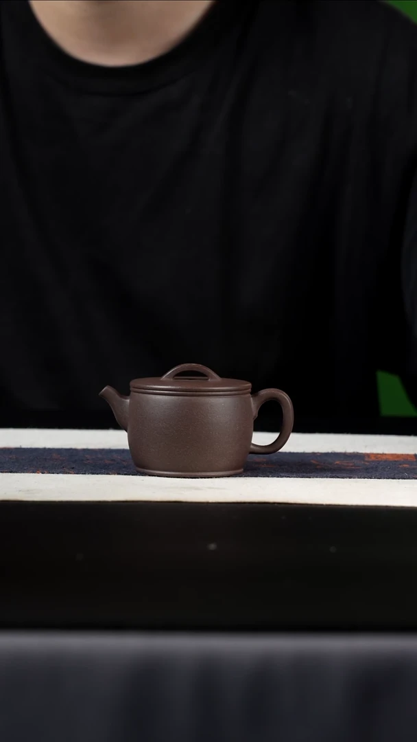 茶壶紫砂特紫泥汉瓦，100cc