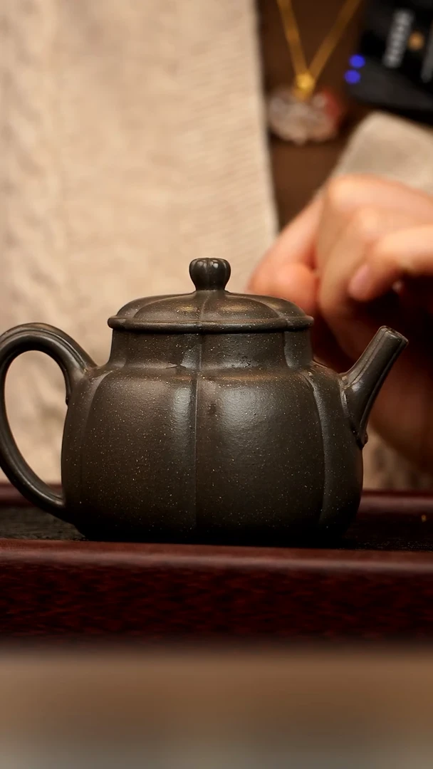 茶壶紫砂玉香   天青