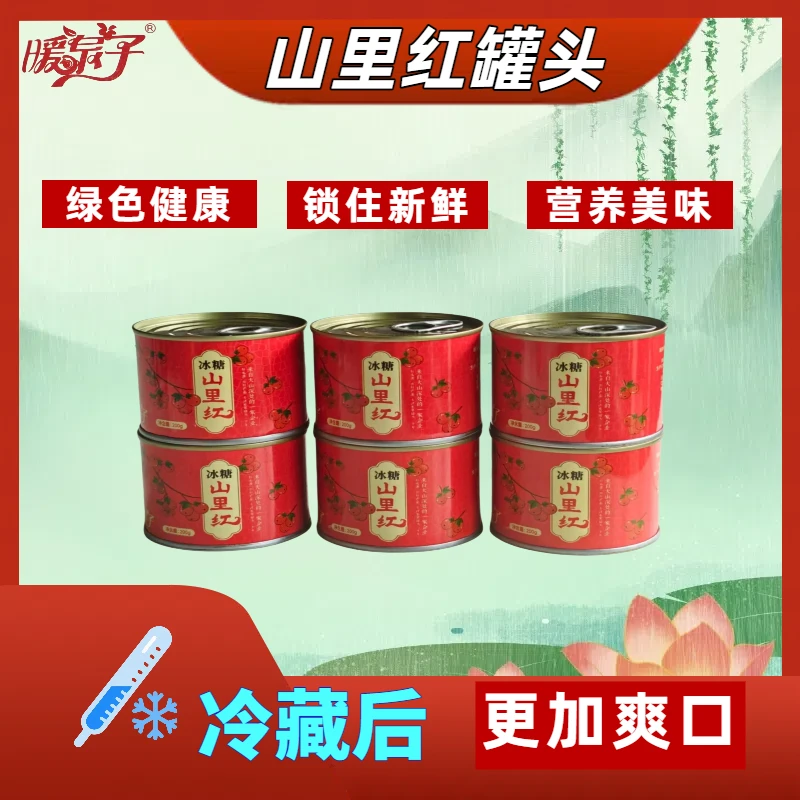 暖泉子冰糖山里红罐头优质营养200克/瓶（铁罐）水果罐头开盖即食