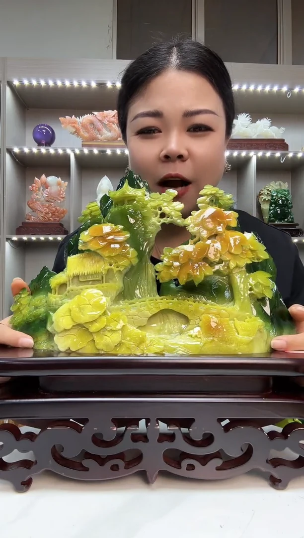 石材天然岫岩玉摆件