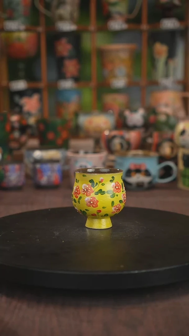 紫砂油画手绘釉下彩