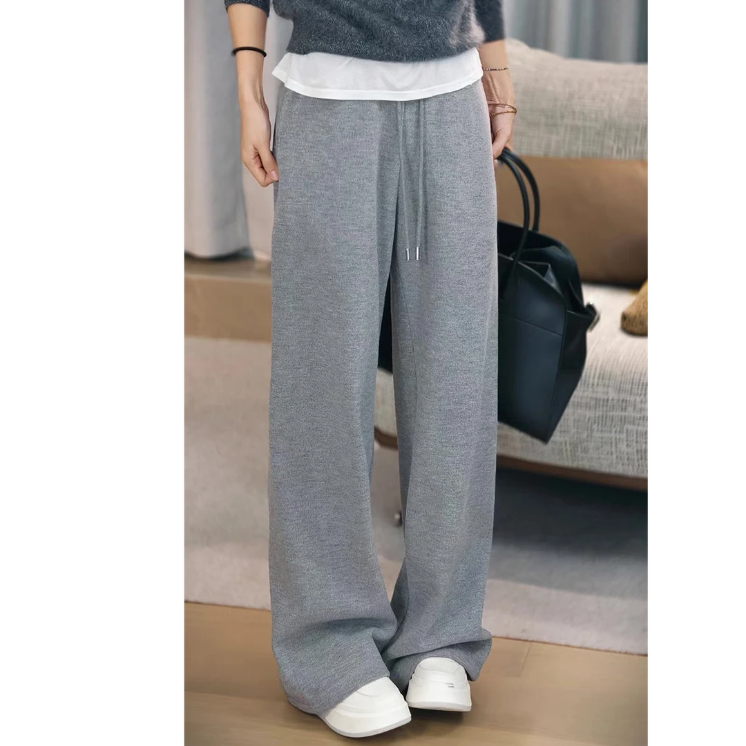 25冬款仿羊绒奥羊绒保暖窄版直筒裤9515W