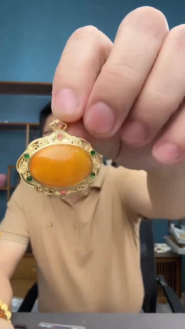裸石琥珀未镶嵌15（有瑕介意勿拍）