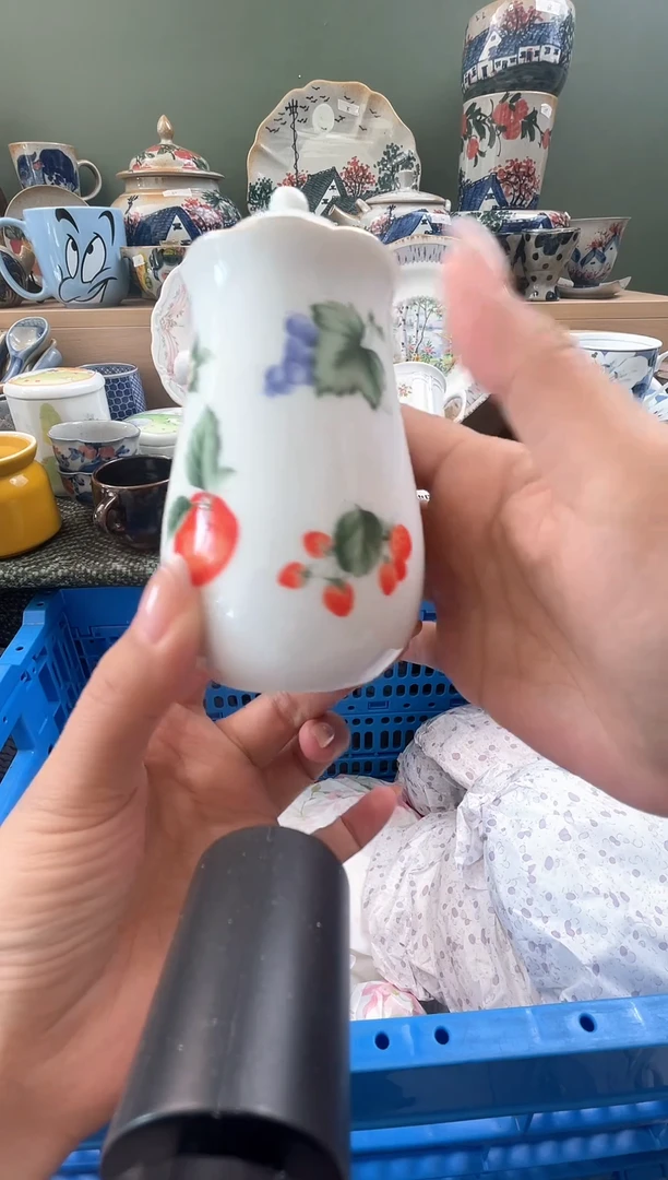 瓷器石榴瓷器（下单默认瑕疵）