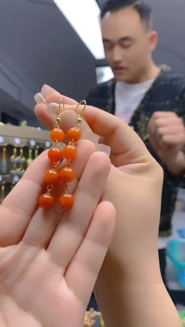【闪购商品】玛瑙/玉髓耳饰合金22玛瑙耳饰
