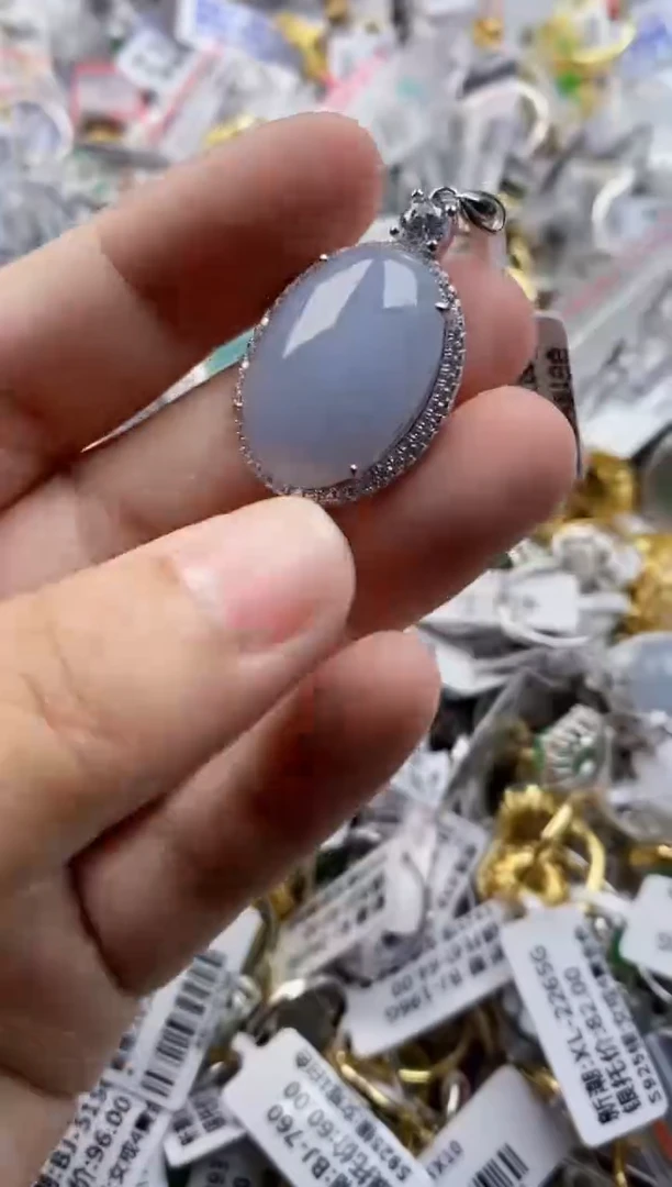 翡翠戒指银S925镶嵌3333     1