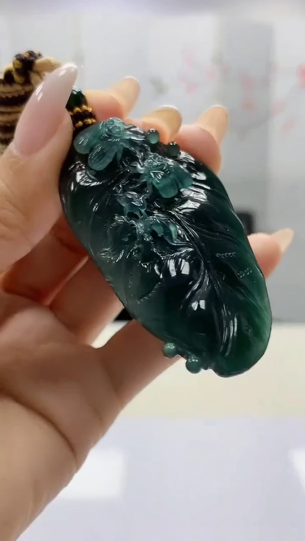 未镶嵌定制翡翠5123ty-毛货挂件87