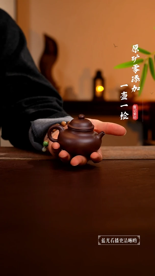 茶壶紫砂原矿零添加四号井紫泥容天
