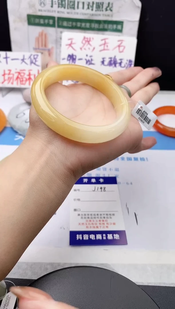 未镶嵌手镯石英质玉j198-HB61+