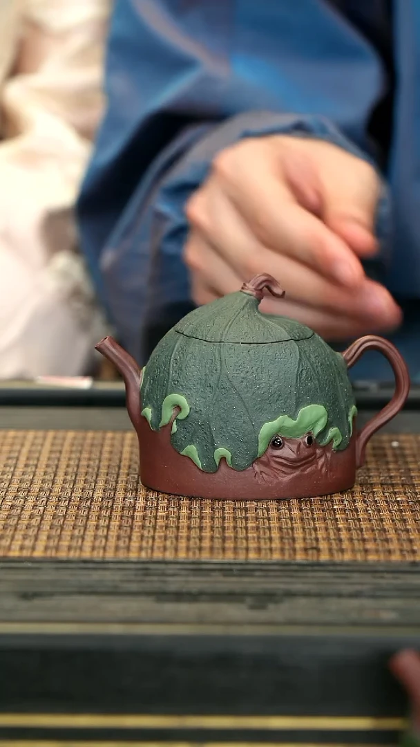 【闪购商品】紫砂茶壶WXT20蛙栖听雨 底槽清