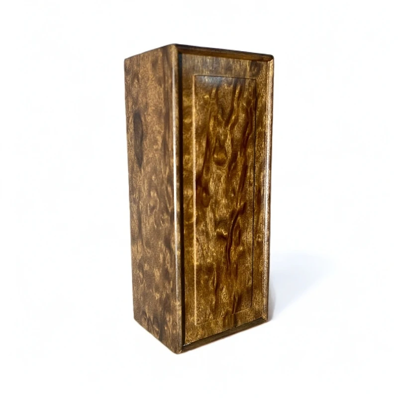 金丝楠木薄款龙胆纹推拉盒